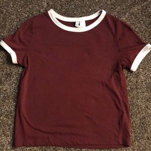 H&M divided crop top